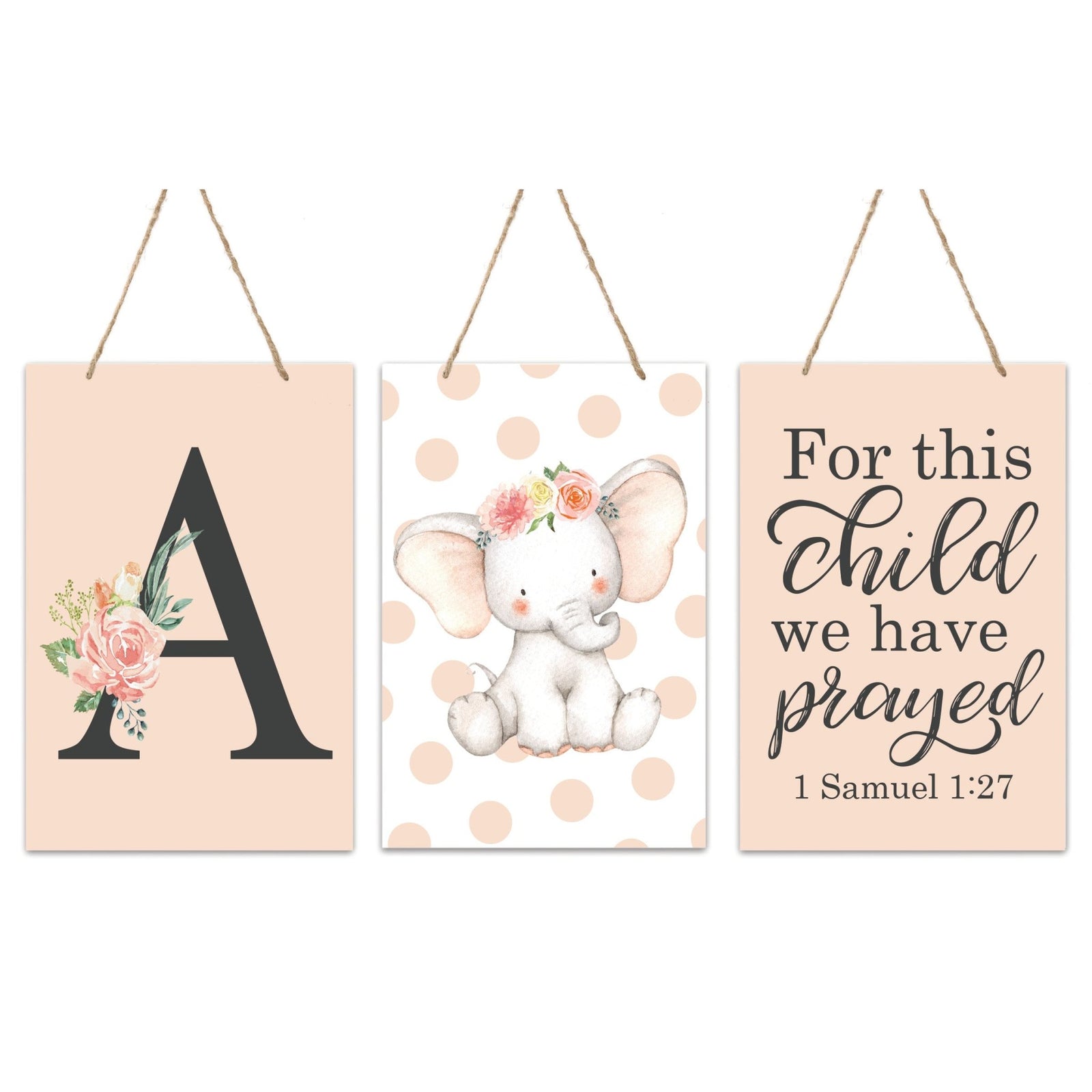 Personalized Baby Birth Arrival Monogram Signs - Girls Pink - LifeSong Milestones