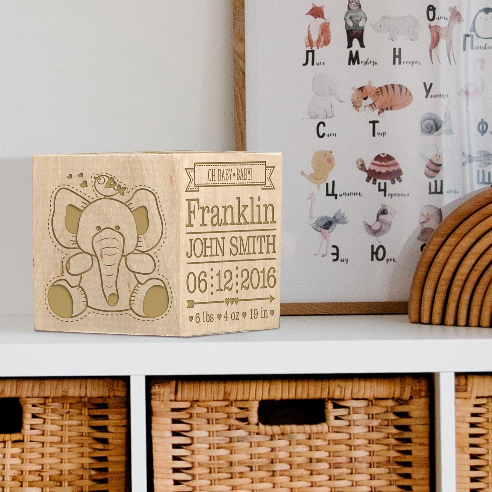 Personalized Baby Block - Love At First Sight - LifeSong Milestones