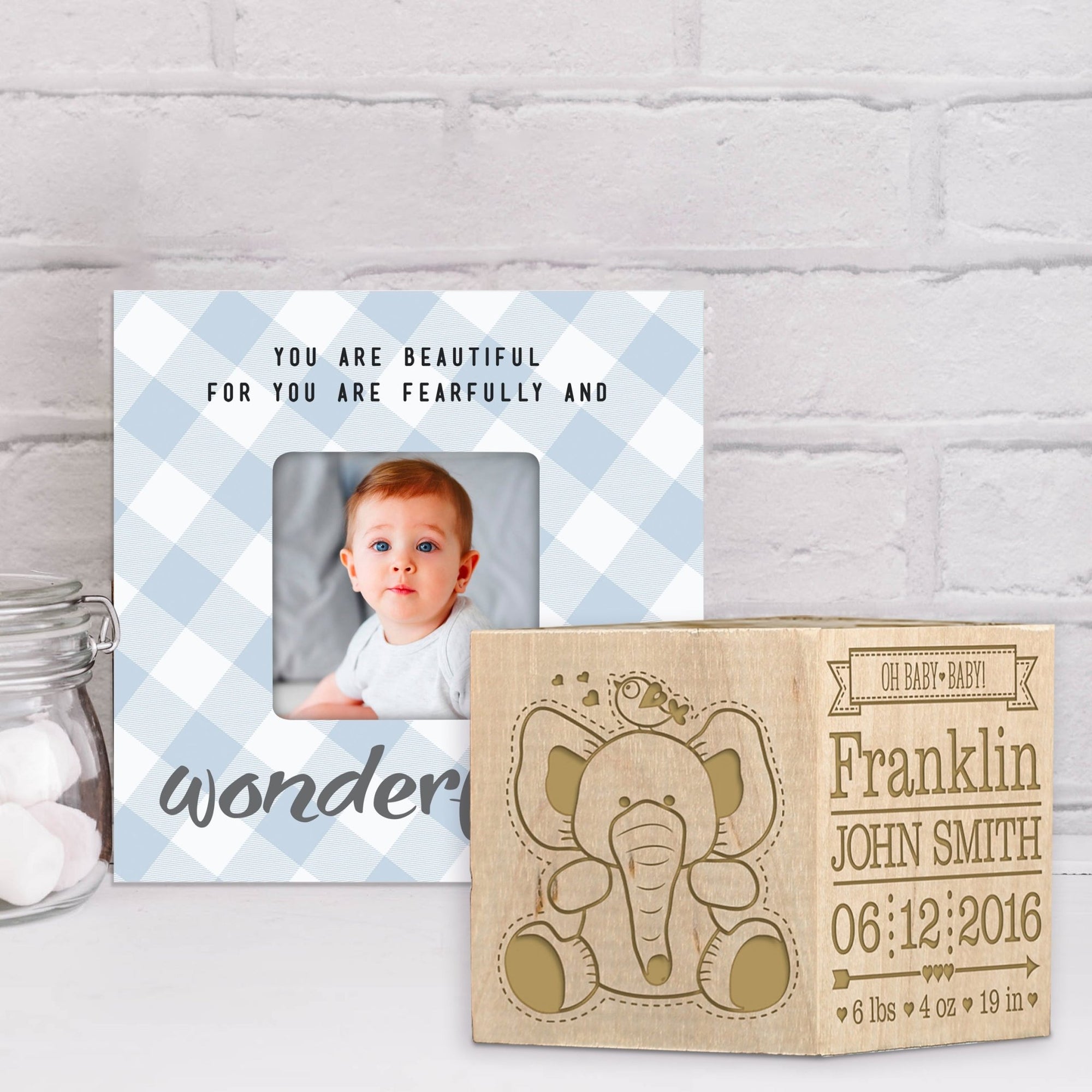 Personalized Baby Block - Love At First Sight - LifeSong Milestones