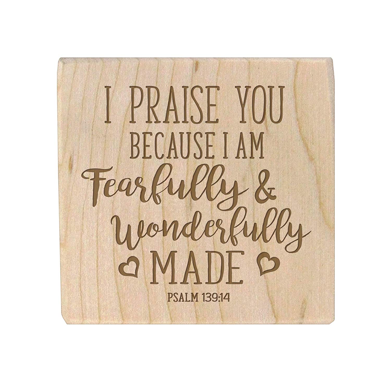 Personalized Baby Dedication Maple Blocks - May God Bless You - LifeSong Milestones