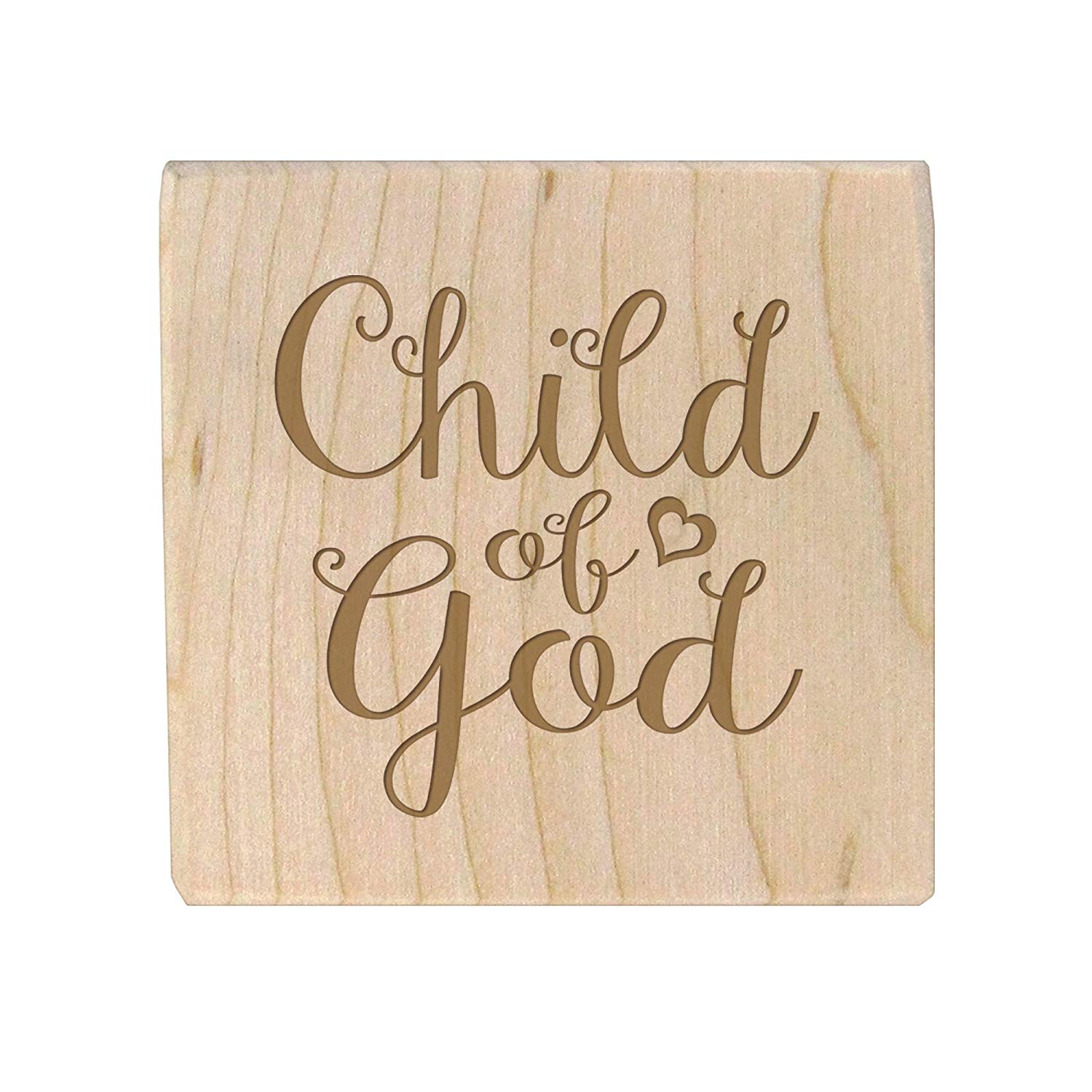 Personalized Baby Dedication Maple Blocks - May God Bless You - LifeSong Milestones