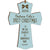 Personalized Baby's First Christmas Cross Wonderfully Made - Blue - LifeSong Milestones