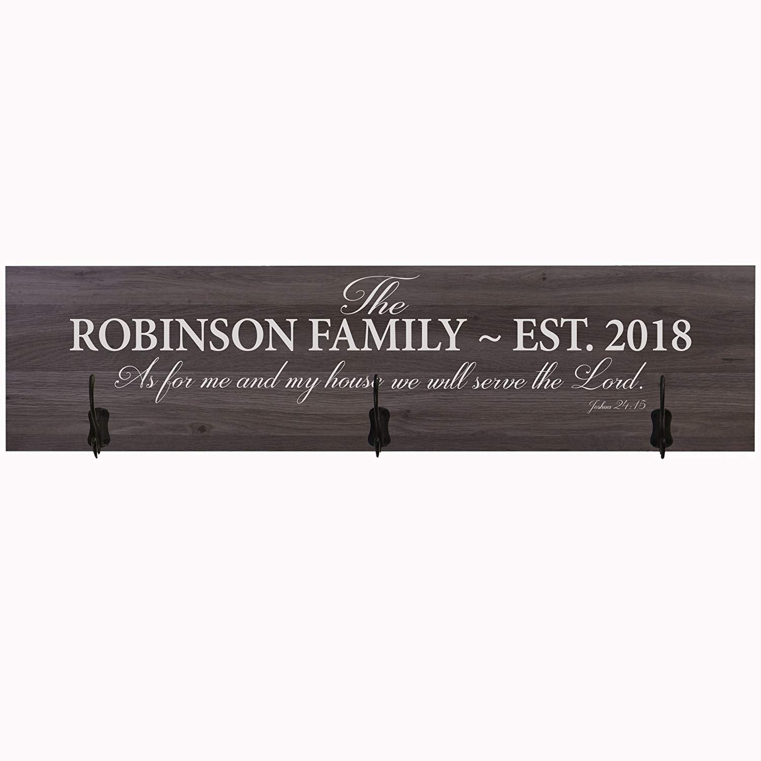 Personalized Coat Rack As For Me and My House Family - LifeSong Milestones