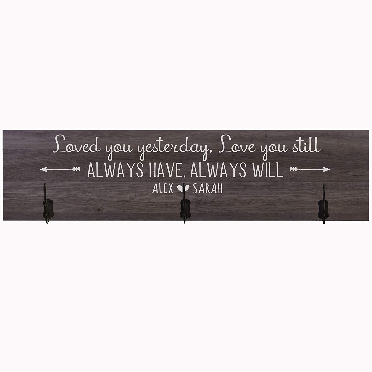 Personalized Coat Rack Loved You Yesterday Established Year - LifeSong Milestones