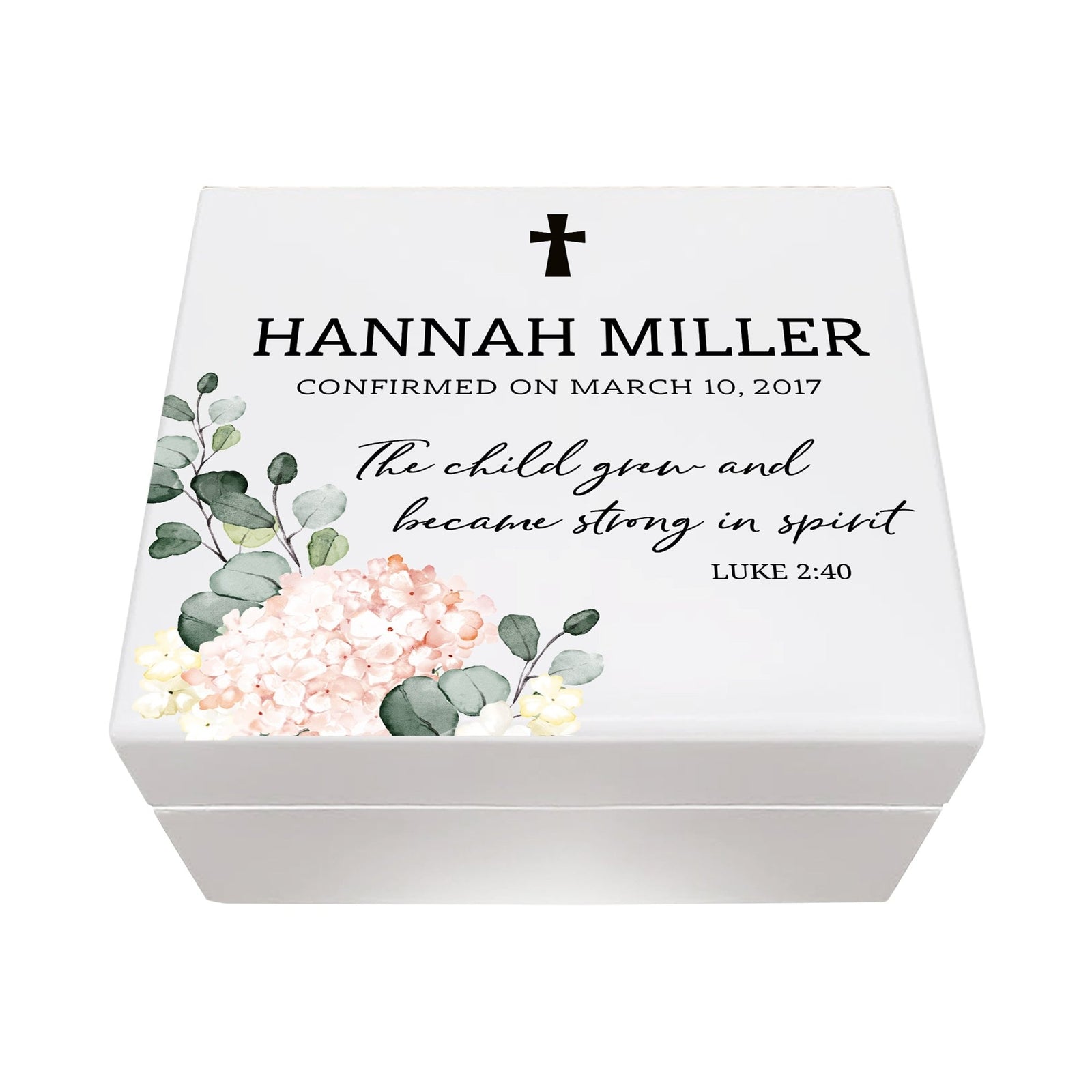 Lifesong Milestones Personalized Confirmation Dedication Keepsake Jewelry Box Gift for Girls | Baptismal Gifts