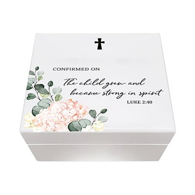 Lifesong Milestones Personalized Confirmation Dedication Keepsake Jewelry Box Gift for Girls | Baptismal Gifts