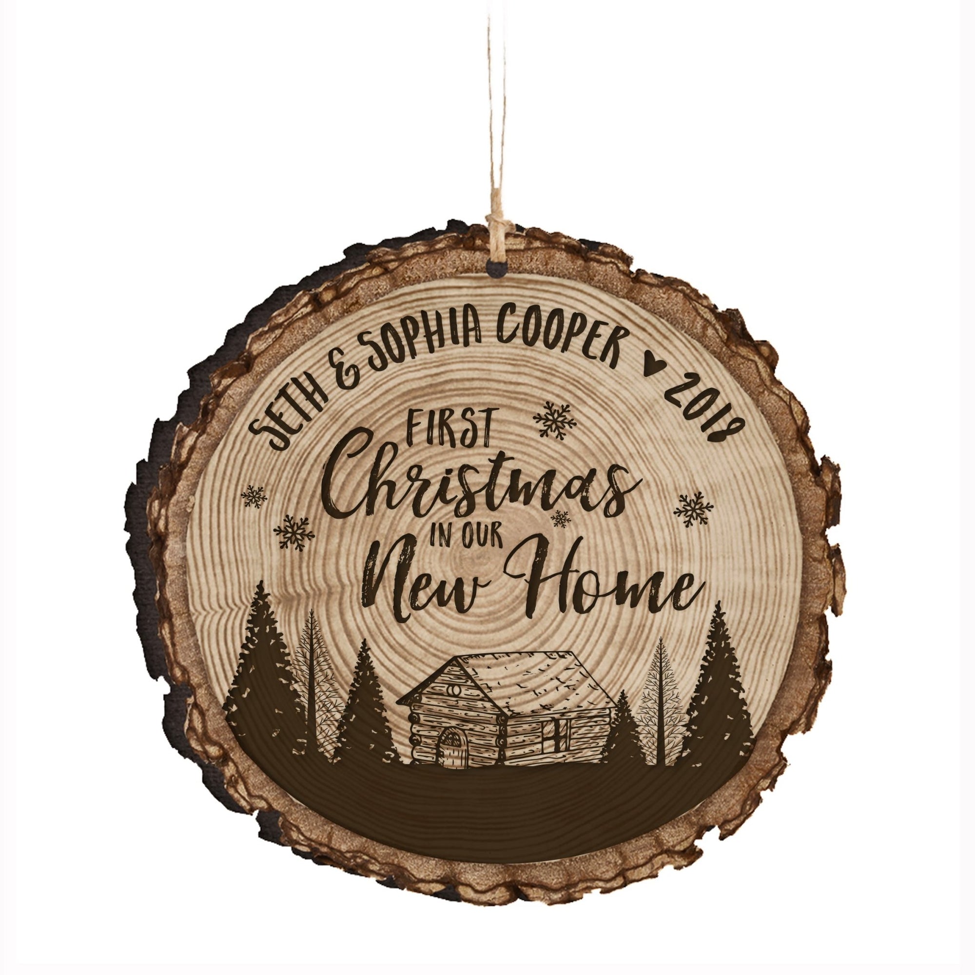 Personalized Couple Christmas New Home Ornaments - LifeSong Milestones