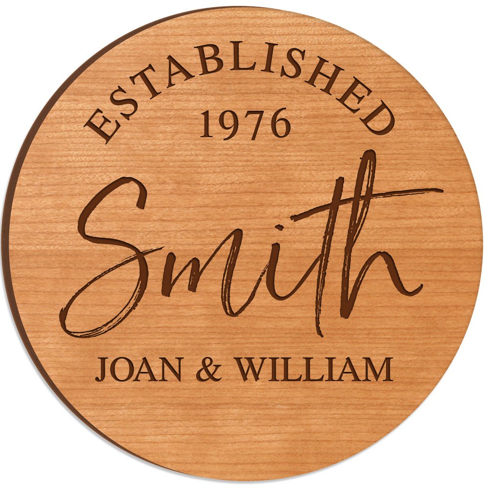 Personalized Couple Established Lazy Susan Décor - LifeSong Milestones