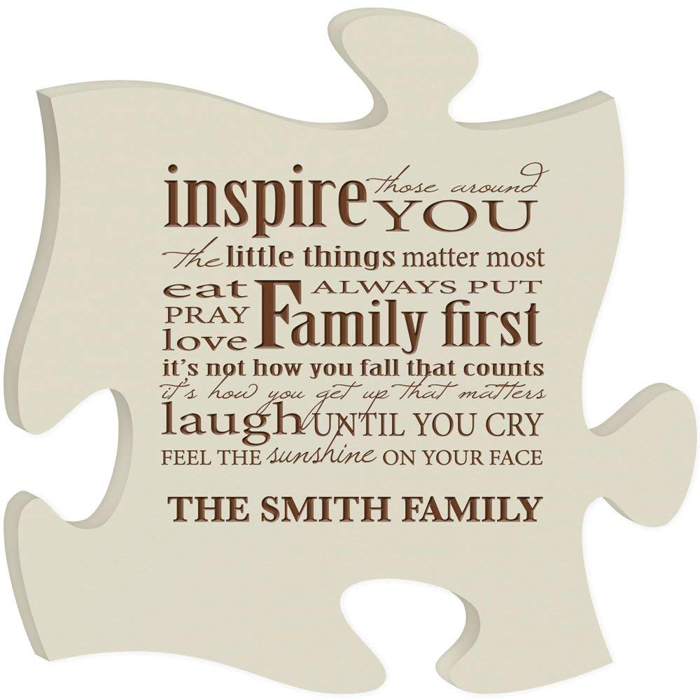 Personalized Custom Engraved Puzzle Sign - Inspire - LifeSong Milestones