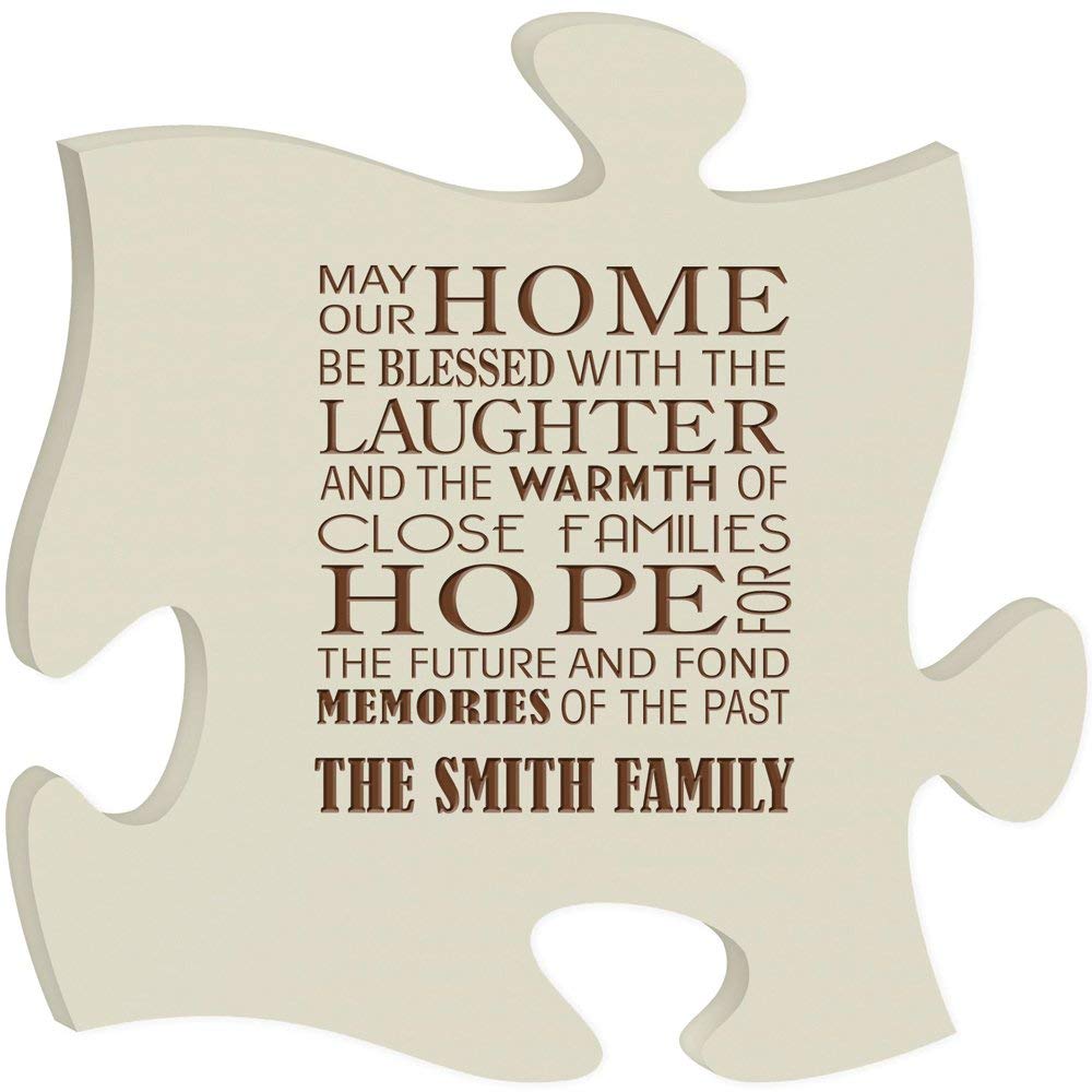 Personalized Custom Engraved Puzzle Sign - May Our Home - LifeSong Milestones