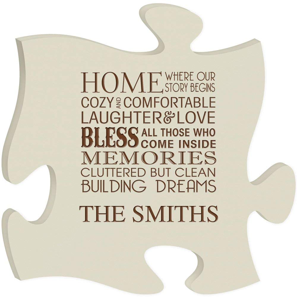Personalized Custom Engraved Puzzle Sign - Where Our Story Begins - LifeSong Milestones