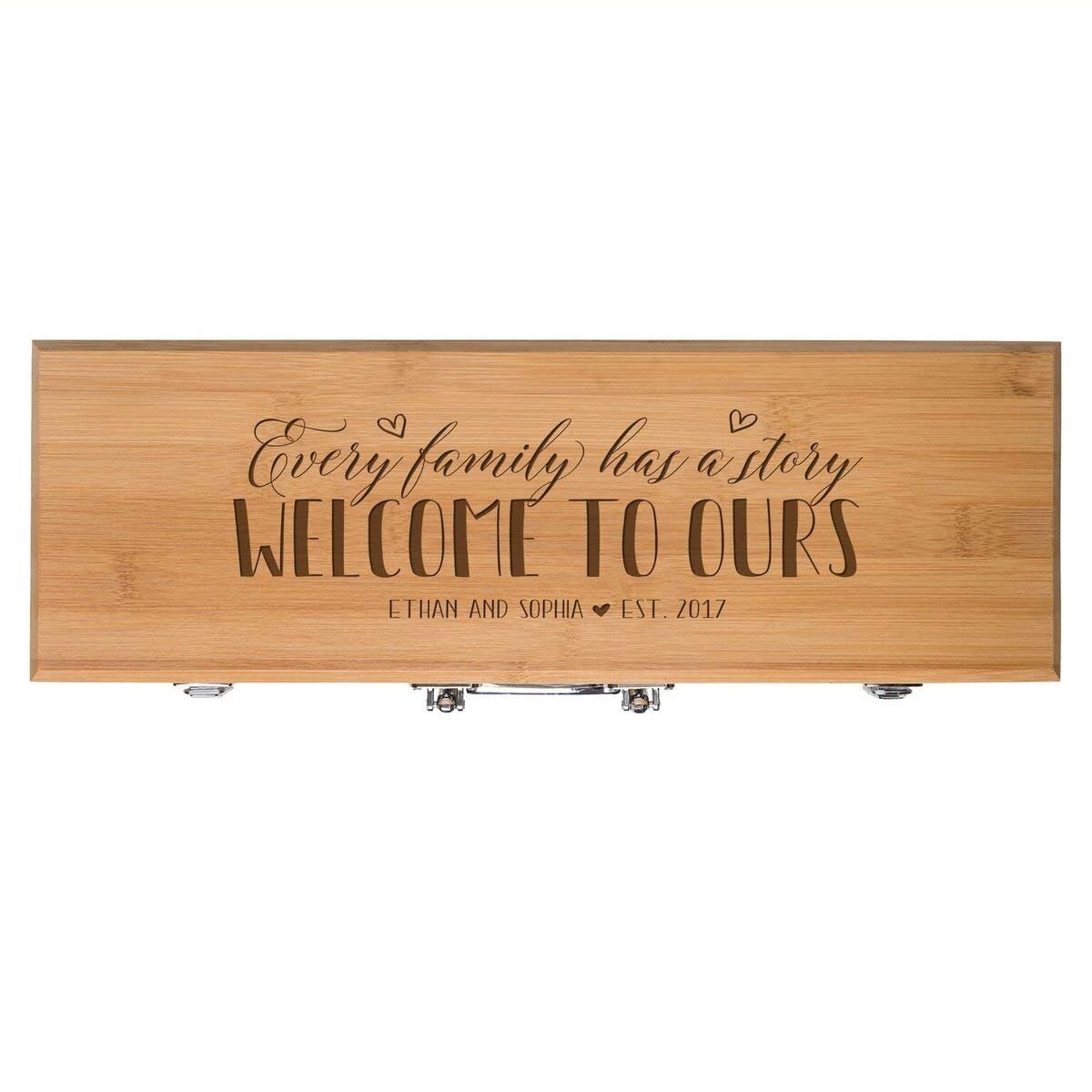 Personalized Engraved Bamboo 3pc Barbecue Grill Set Gift - Family Couple - LifeSong Milestones