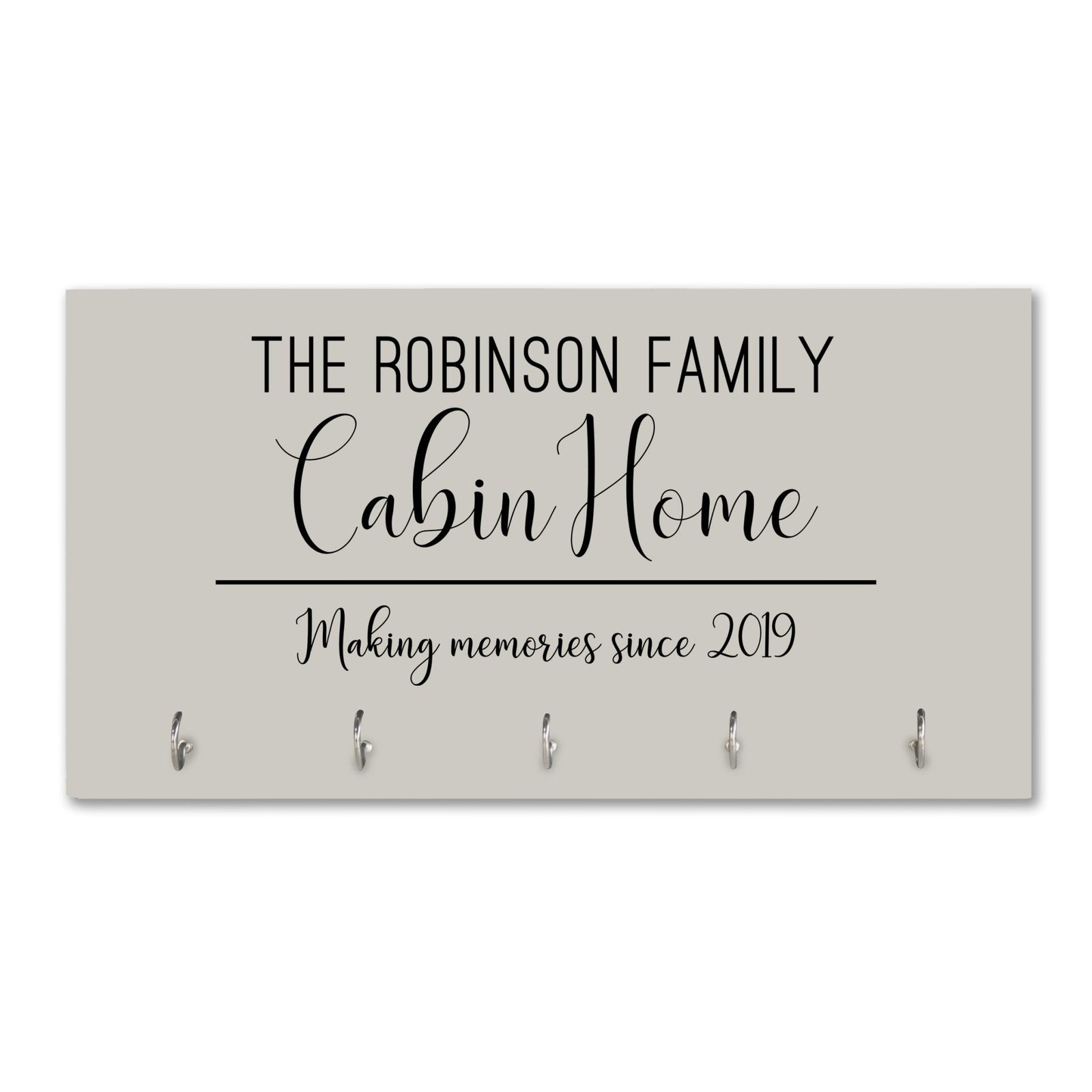 Personalized Established Key Holders - Cabin House 2 - LifeSong Milestones