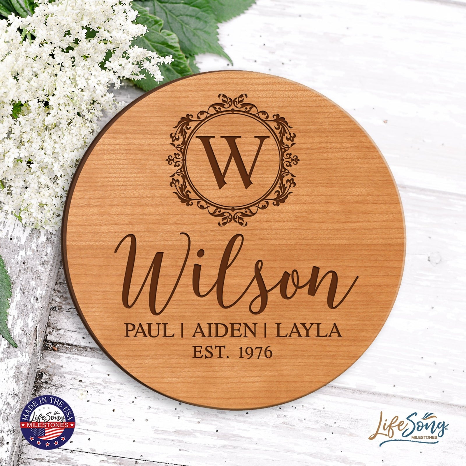 Personalized Everyday Lazy Susan Established Family - LifeSong Milestones