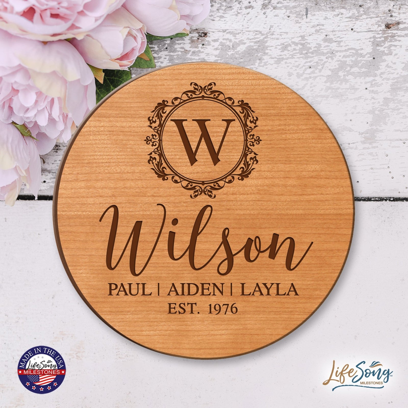 Personalized Everyday Lazy Susan Established Family - LifeSong Milestones