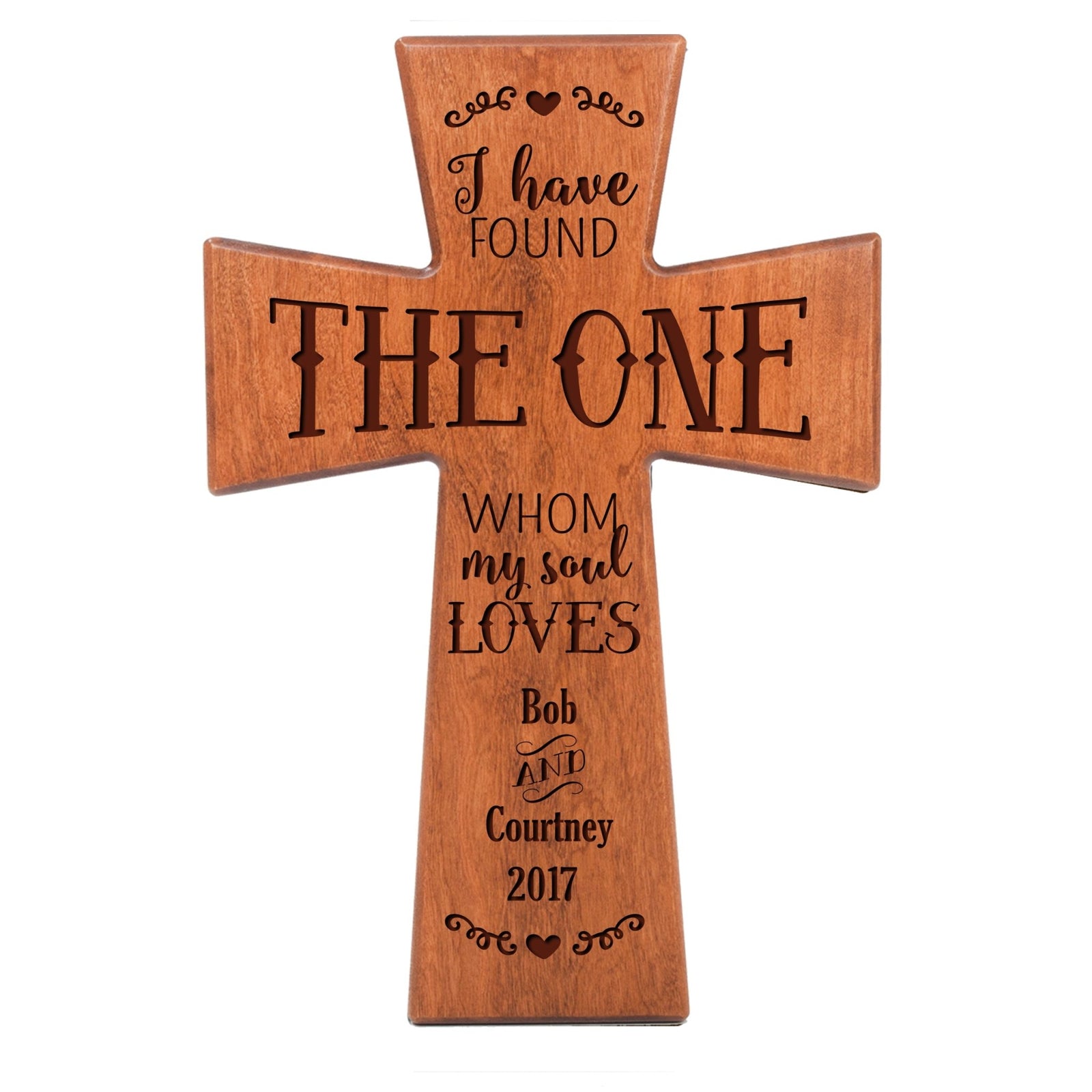 Personalized Family 7x11 Cross - I Have Found - LifeSong Milestones