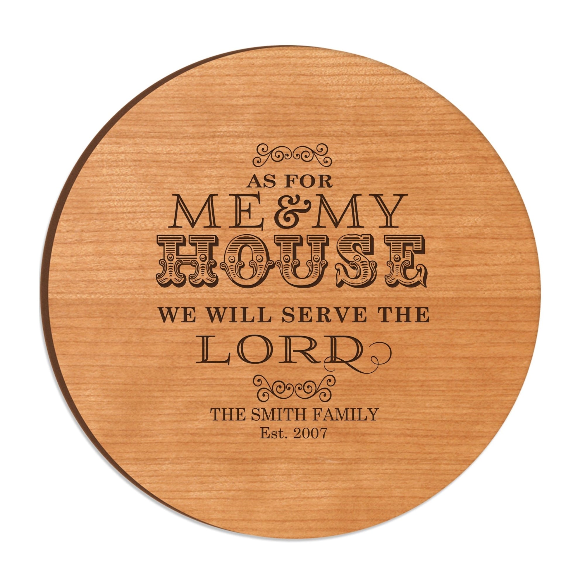 Personalized Family and Everyday Lazy Susan - As For Me and My House - LifeSong Milestones