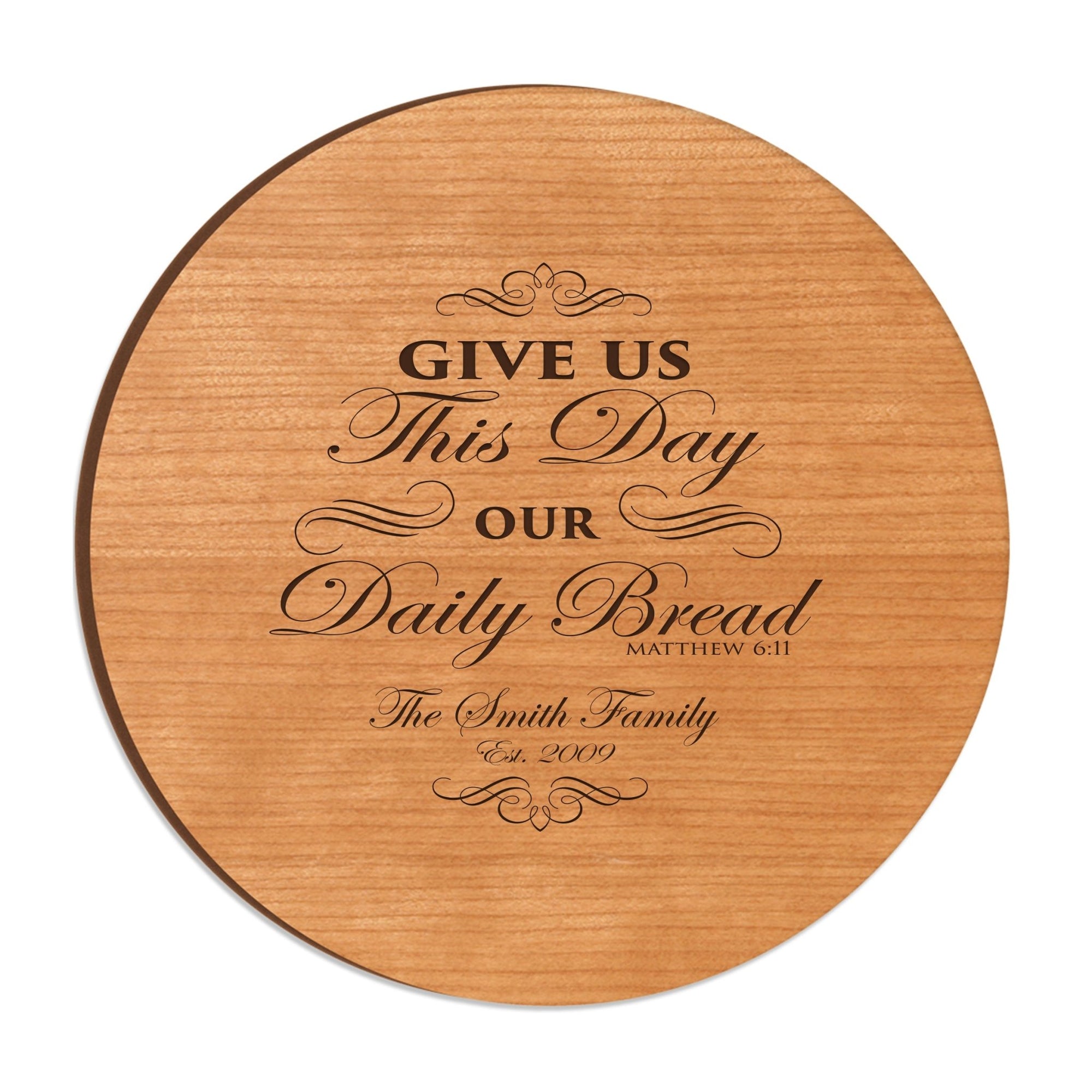 Personalized Family and Everyday Lazy Susan - Give Us This Day - LifeSong Milestones