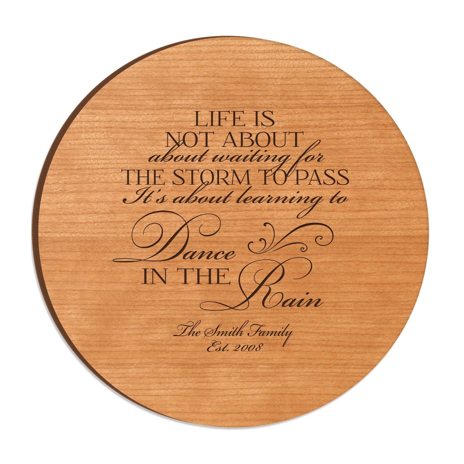 Personalized Family and Everyday Lazy Susan - Life Is Not About - LifeSong Milestones