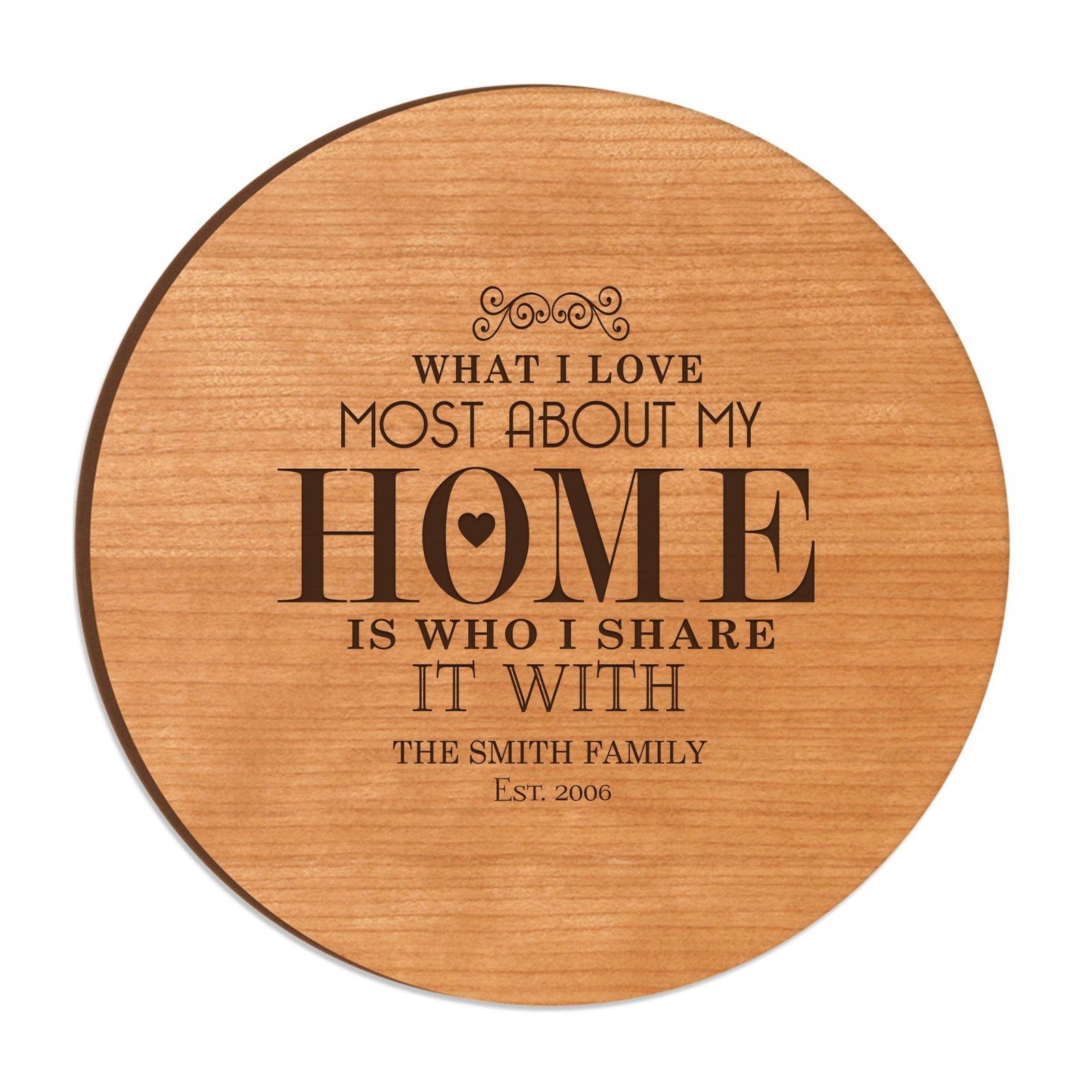 Personalized Family and Everyday Lazy Susan - What I Love About My Home - LifeSong Milestones