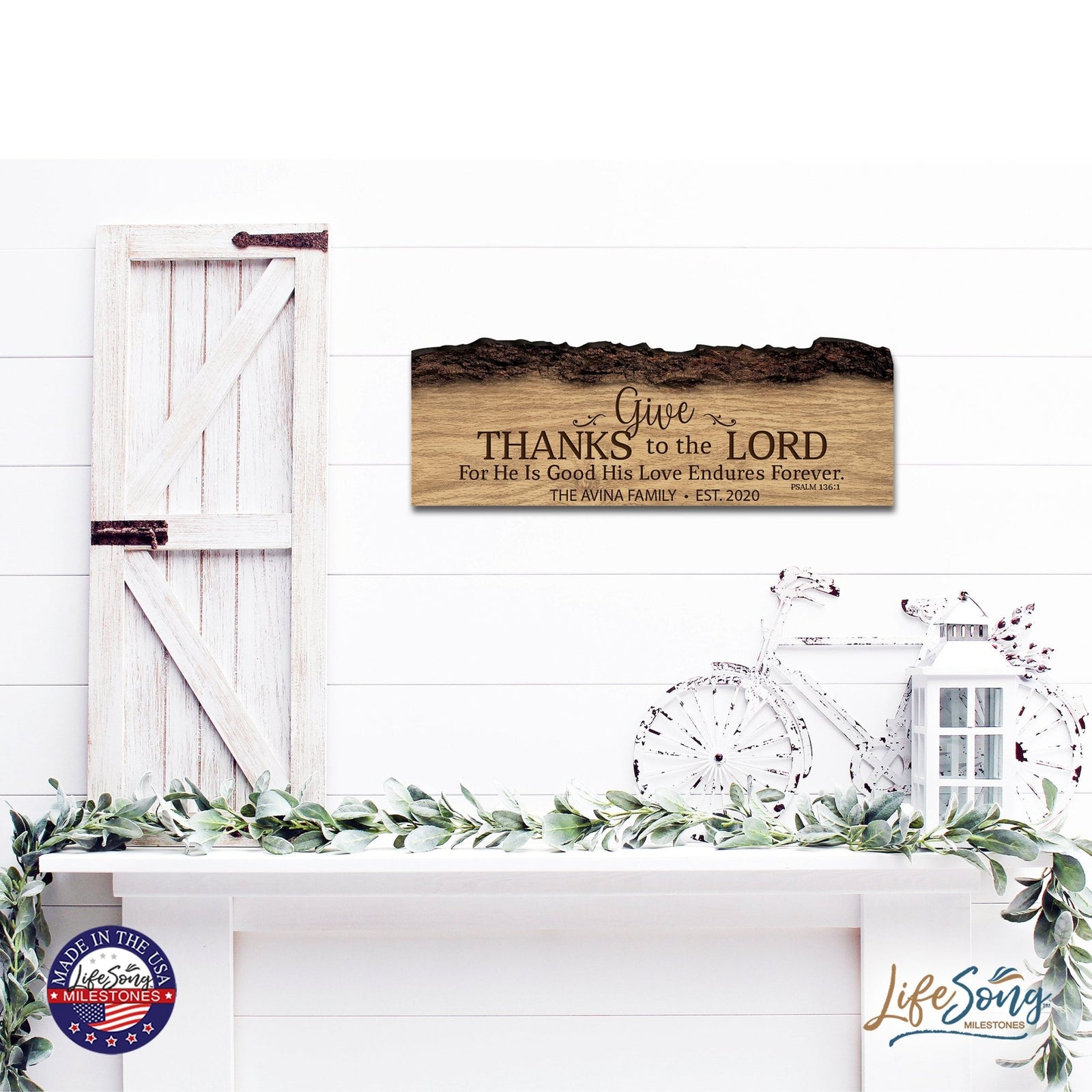 Personalized Family And Home Barky Wooden Wall Hanging Plaque 16x6 - FAMILY - LifeSong Milestones