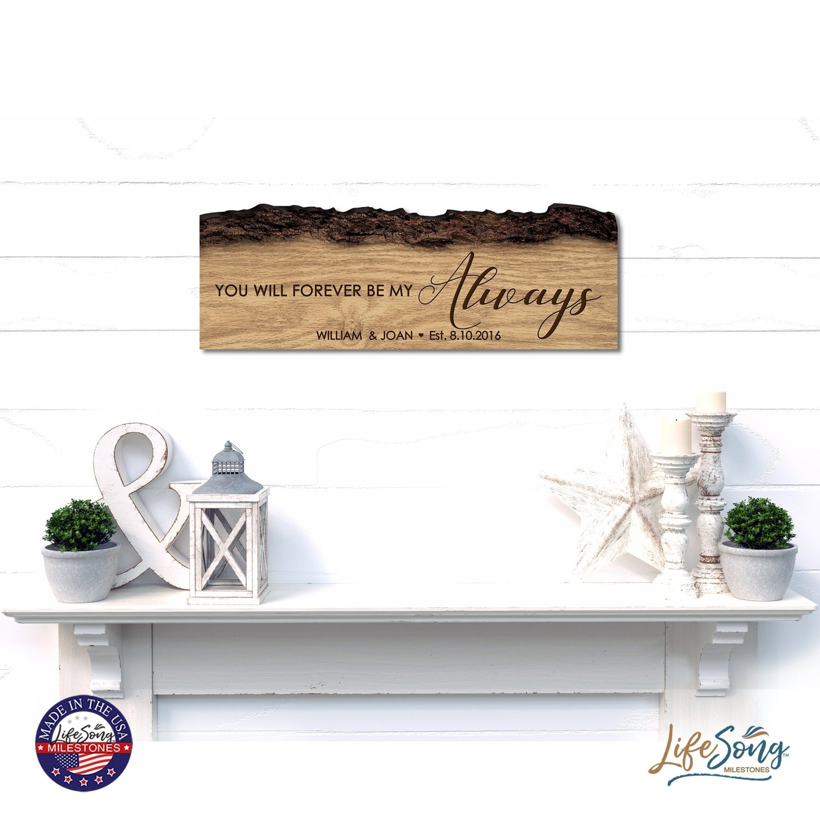 Personalized Family And Home Barky Wooden Wall Hanging Plaque 16x6 - FAMILY - LifeSong Milestones