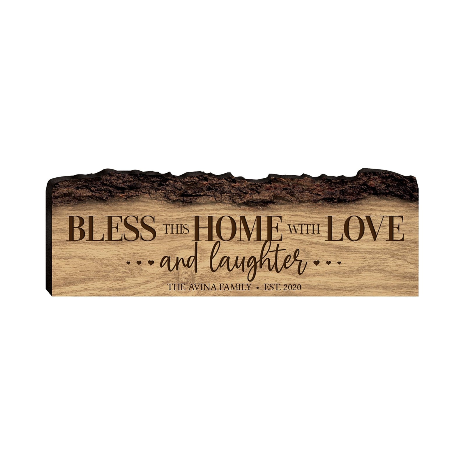 Personalized Family And Home Barky Wooden Wall Hanging Plaque 16x6 - HOME - LifeSong Milestones