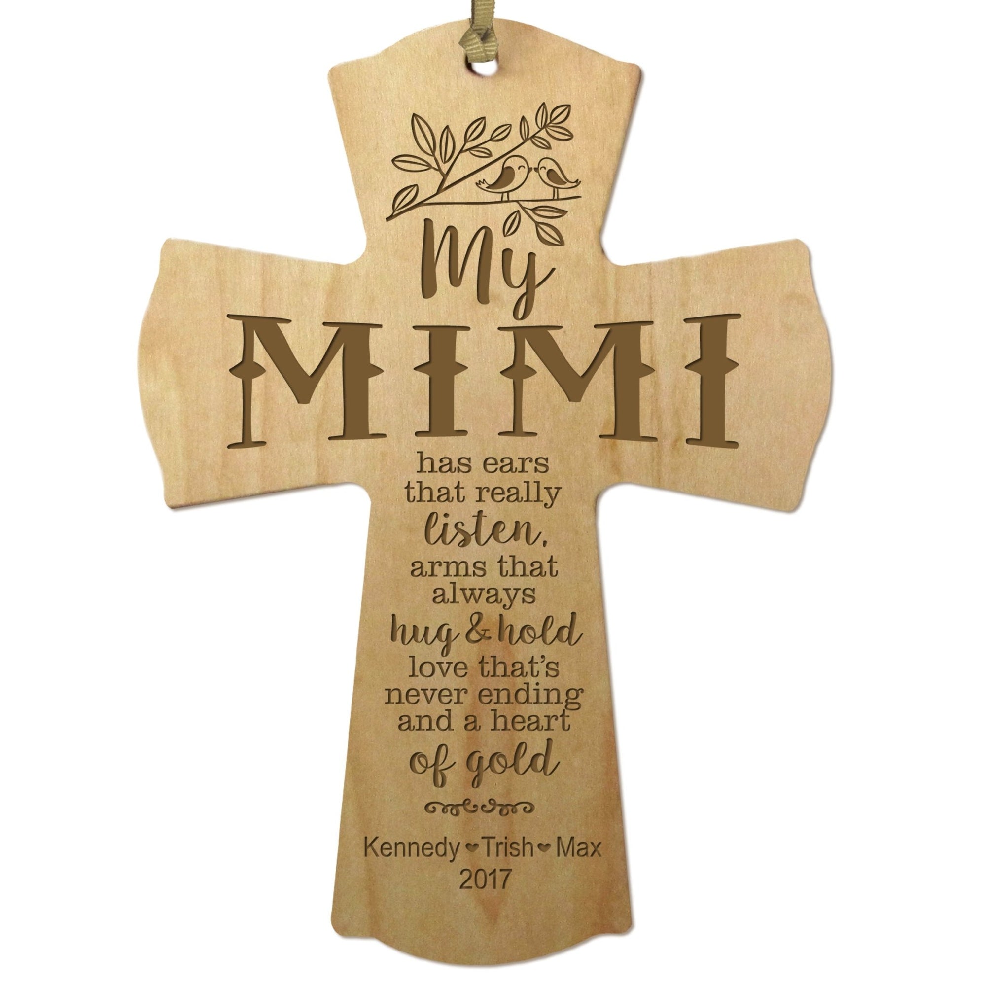 Personalized Family Cross Ornaments - My Mimi - LifeSong Milestones