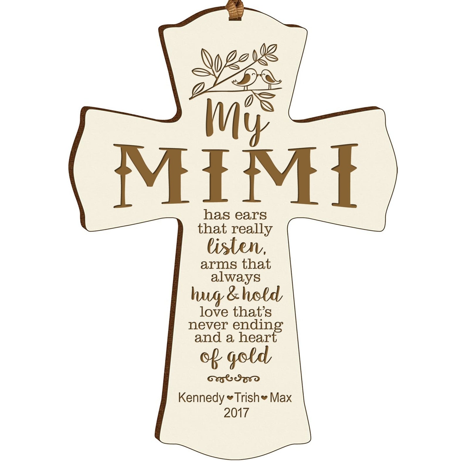 Personalized Family Cross Ornaments - My Mimi - LifeSong Milestones