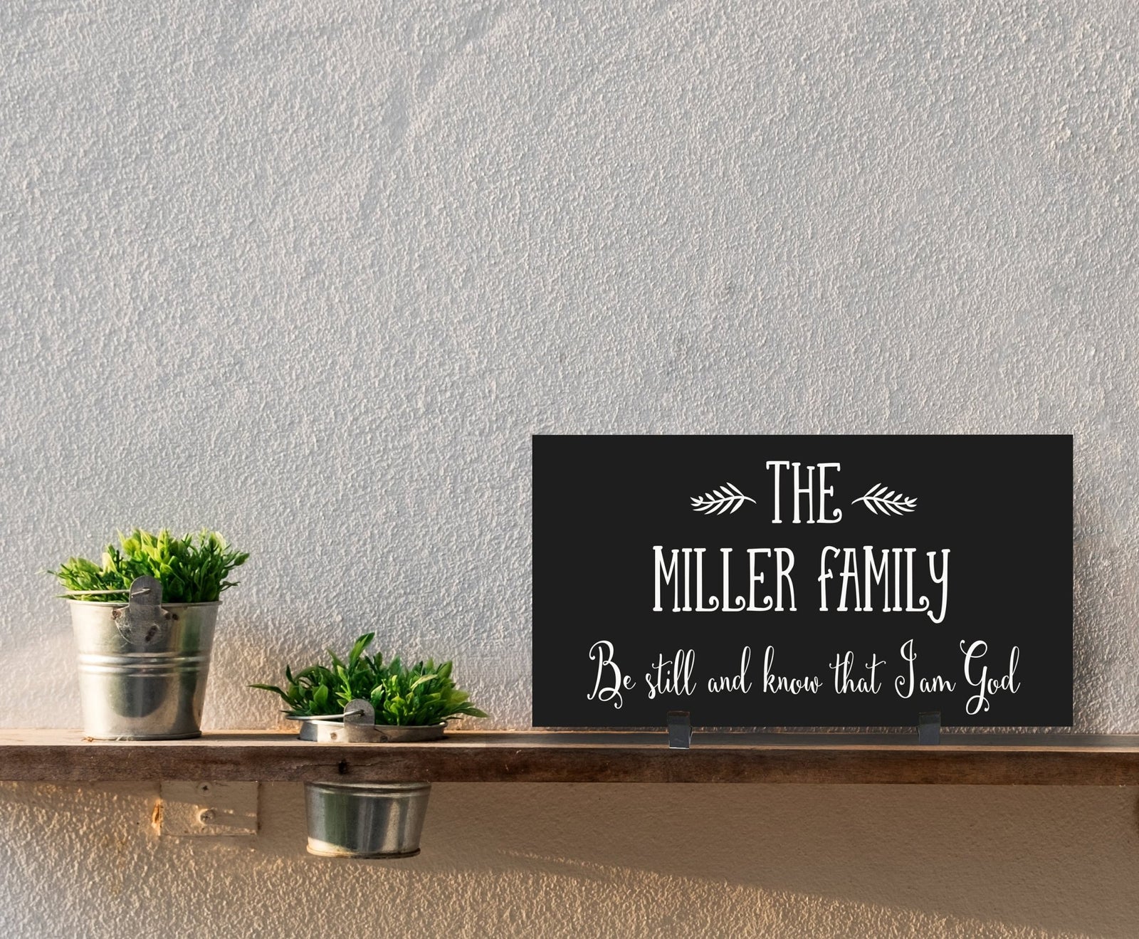 Personalized Family Housewarming Plaque - Be Still Family - LifeSong Milestones
