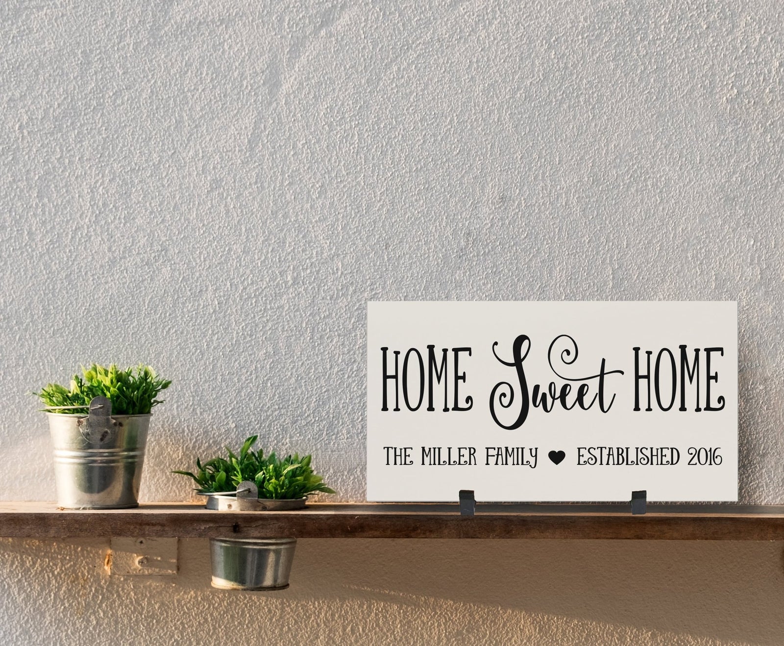 Personalized Family Housewarming Plaque - Home Sweet Home - LifeSong Milestones
