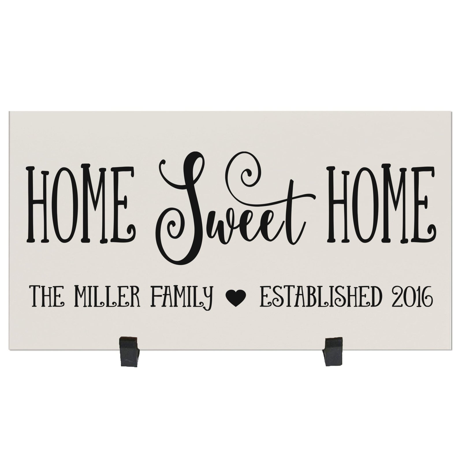 Personalized Family Housewarming Plaque - Home Sweet Home - LifeSong Milestones