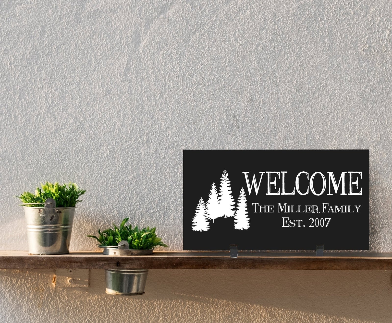 Personalized Family Housewarming Plaque - Welcome - LifeSong Milestones