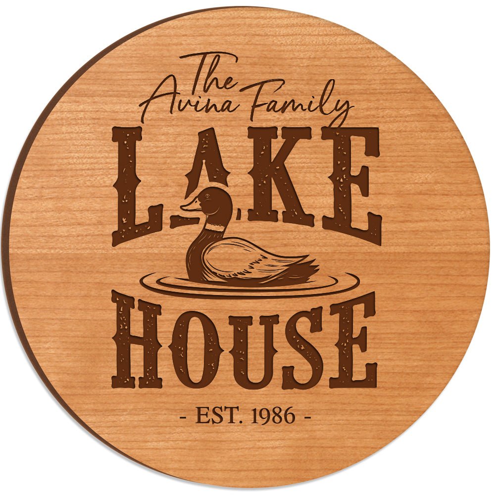 Personalized Family Lake House Lazy Susan - LifeSong Milestones