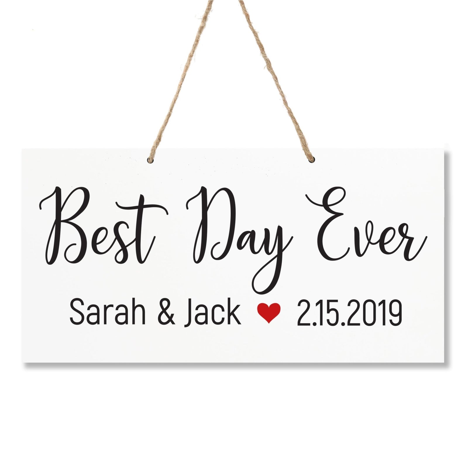 Personalized Family Name Sign For New Home - Best Day Ever - LifeSong Milestones