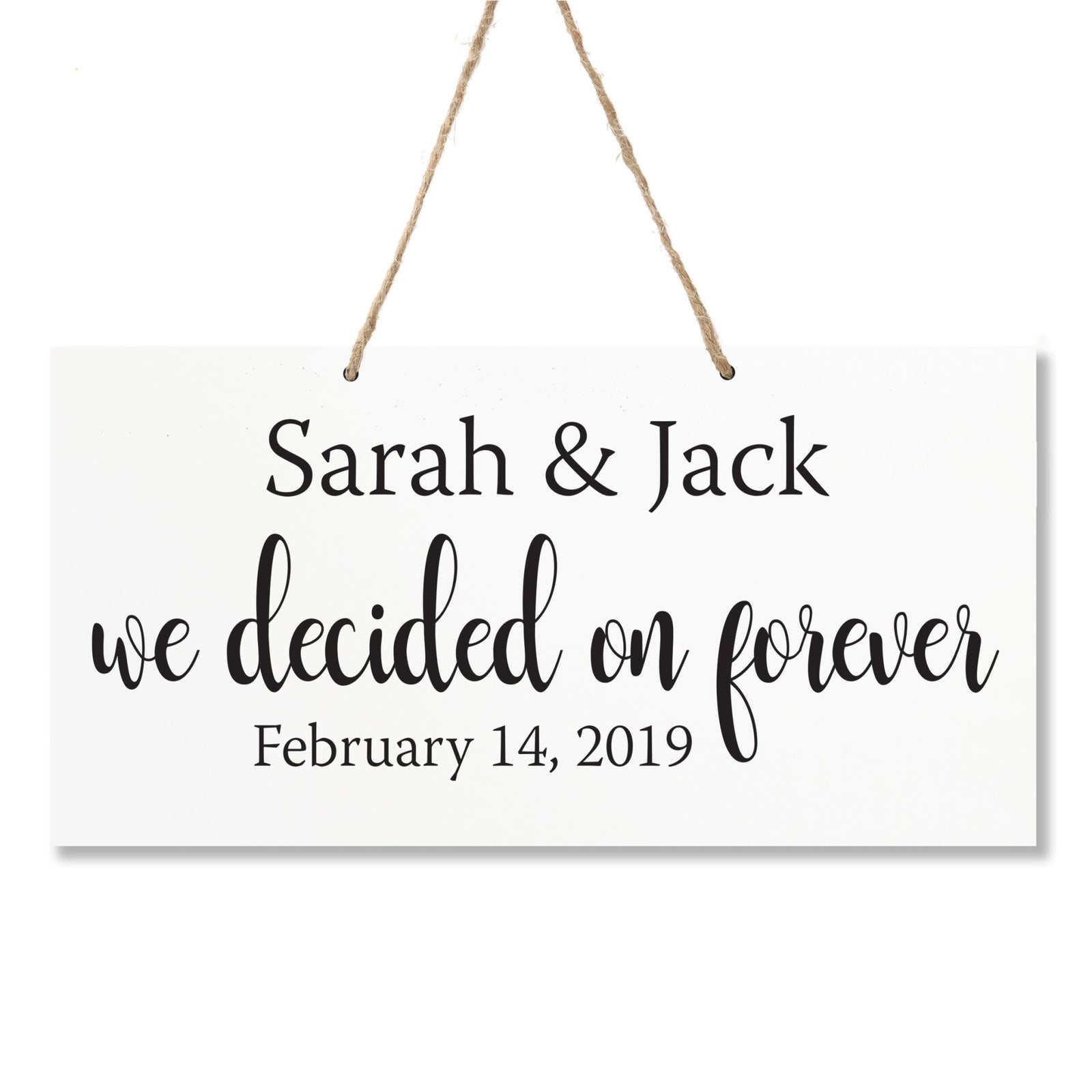 Personalized Family Name Sign For New Home - We Decided - LifeSong Milestones