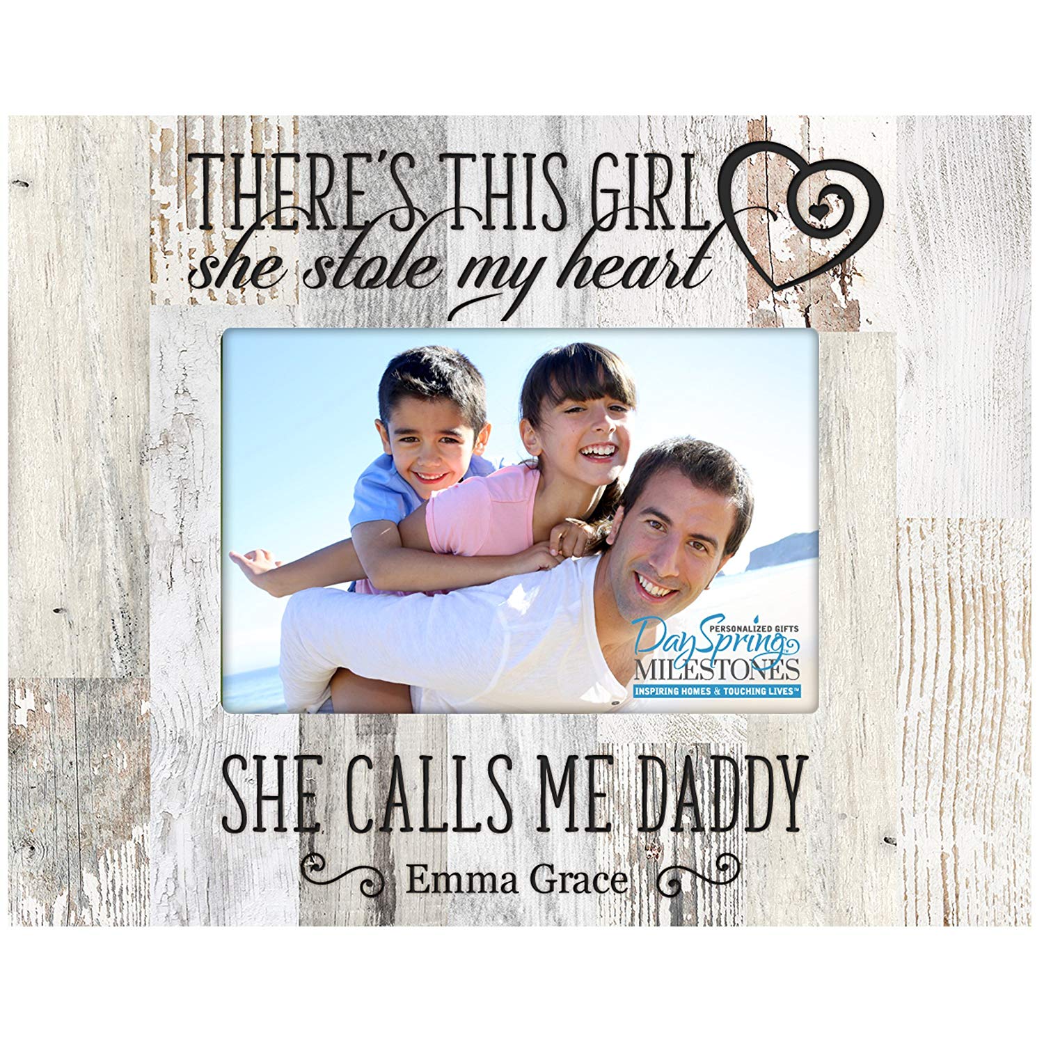 Personalized Father's Day Photo Frame Gift - She Calls Me Daddy - LifeSong Milestones