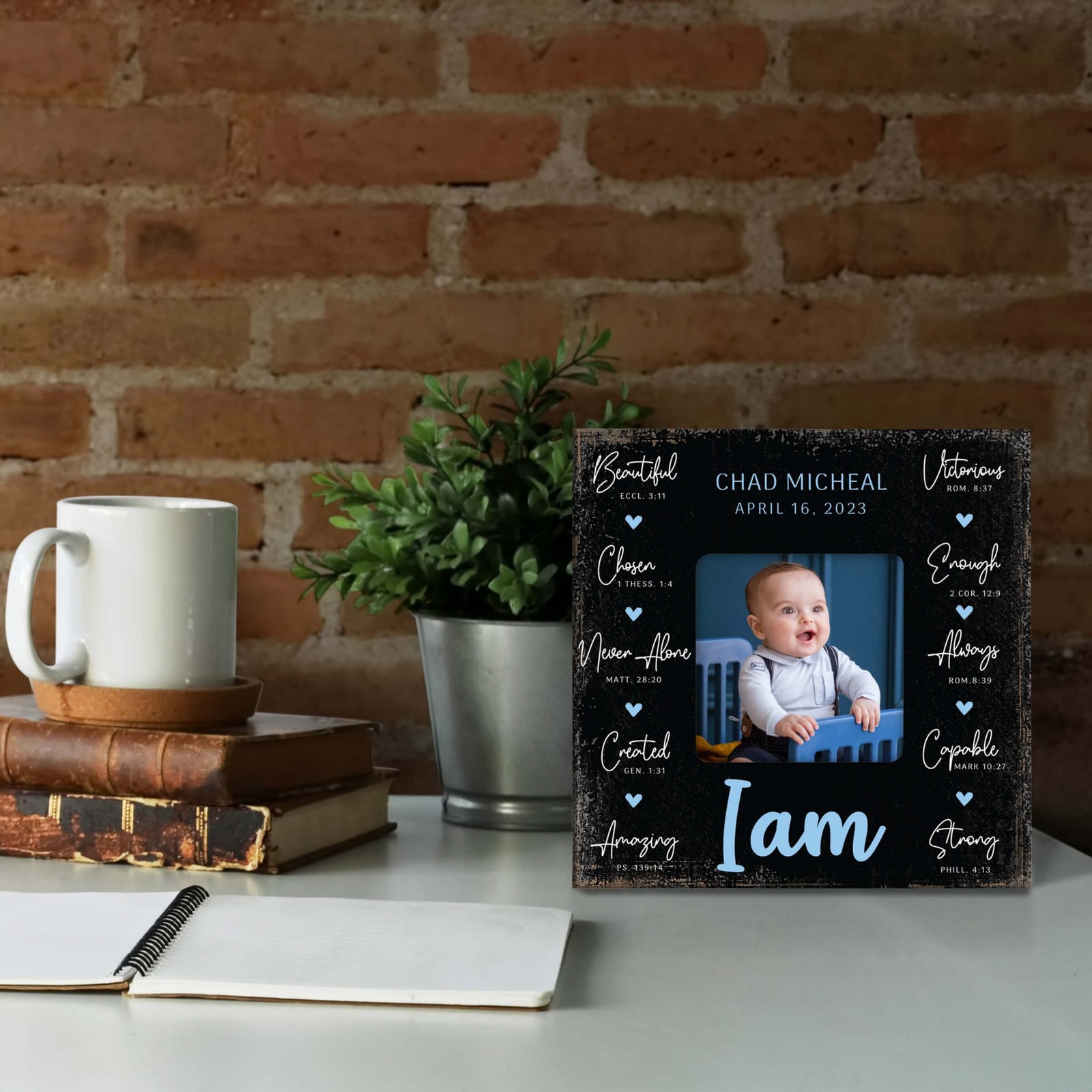 Personalized Fearfully and Wonderfully Made Picture Frame - LifeSong Milestones