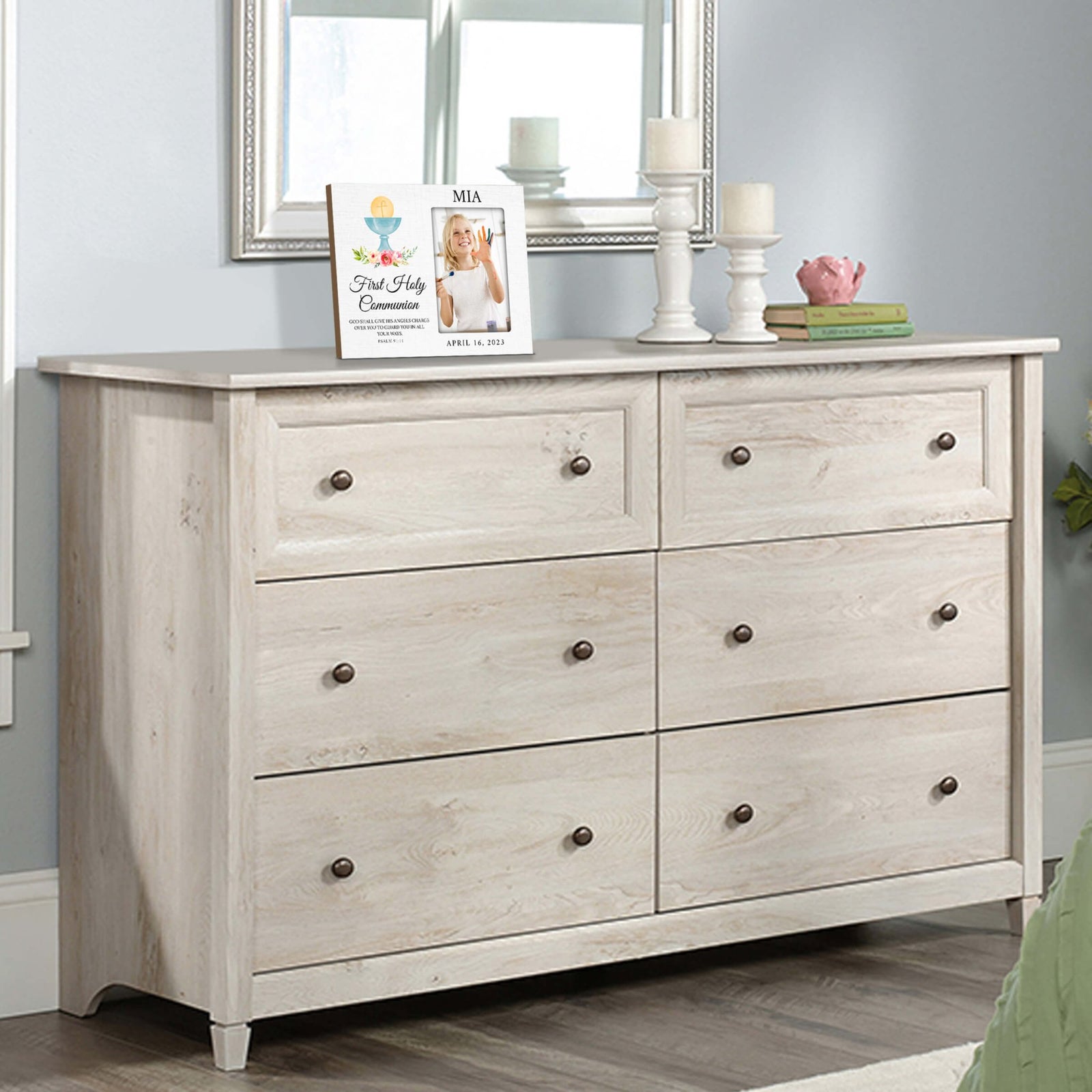 Personalized First Holy Communion Wooden Picture Frame - LifeSong Milestones