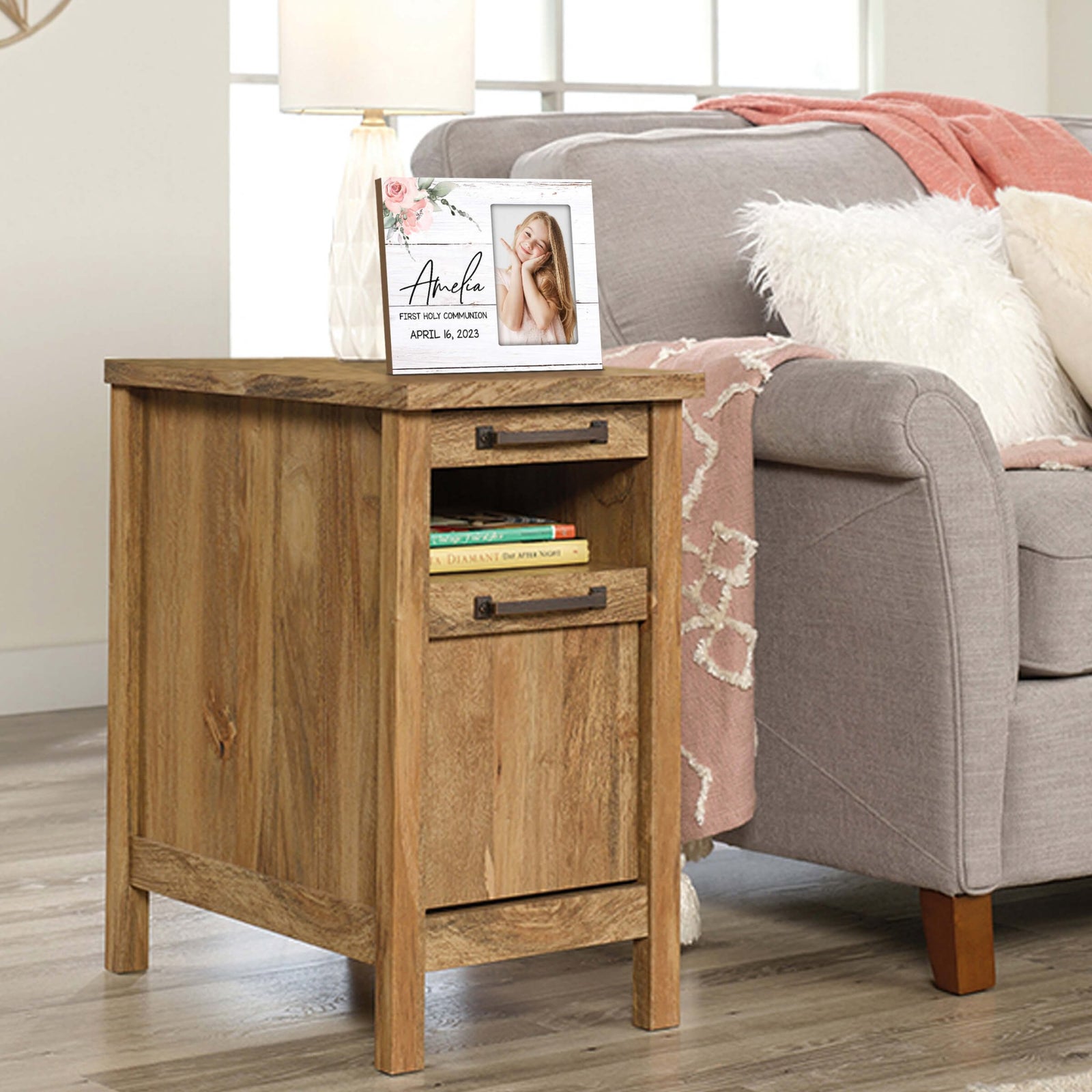 Personalized First Holy Communion Wooden Picture Frame - LifeSong Milestones