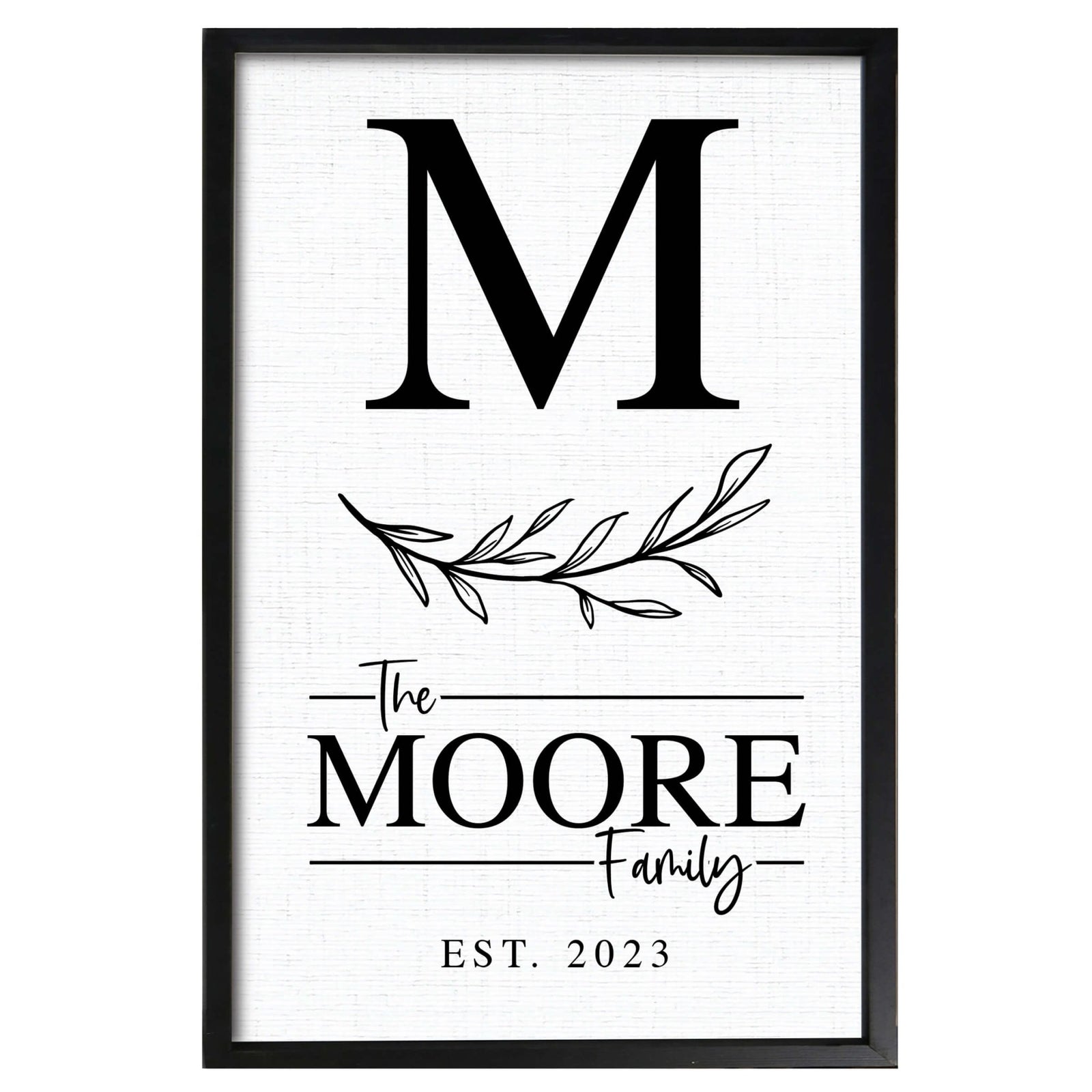 Personalized Framed Shadow Box for Family Home Décor - Moore Family - LifeSong Milestones