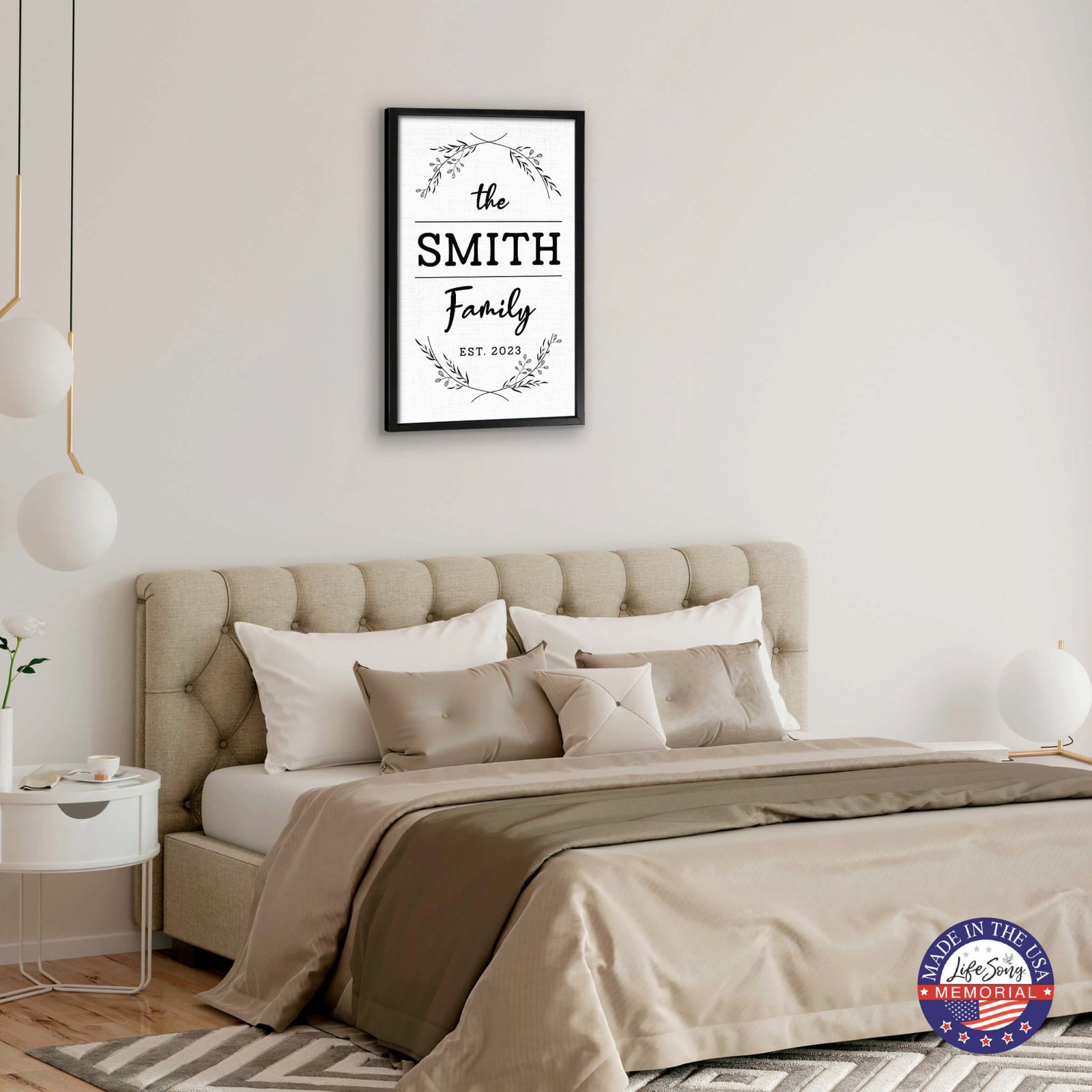 Personalized Framed Shadow Box for Family Home Décor - The Smith Family - LifeSong Milestones