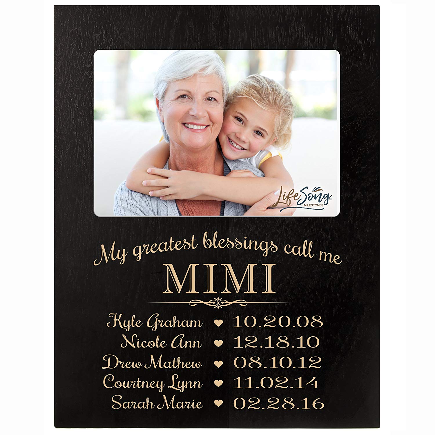 Personalized Gift For Mimi Picture Frame - Mimi - LifeSong Milestones