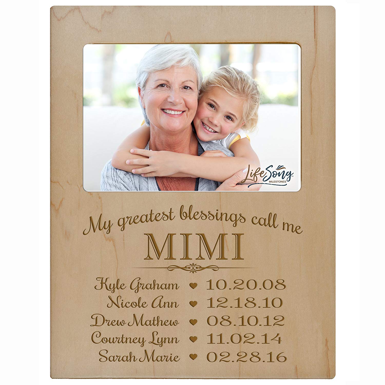 Personalized Gift For Mimi Picture Frame - Mimi - LifeSong Milestones