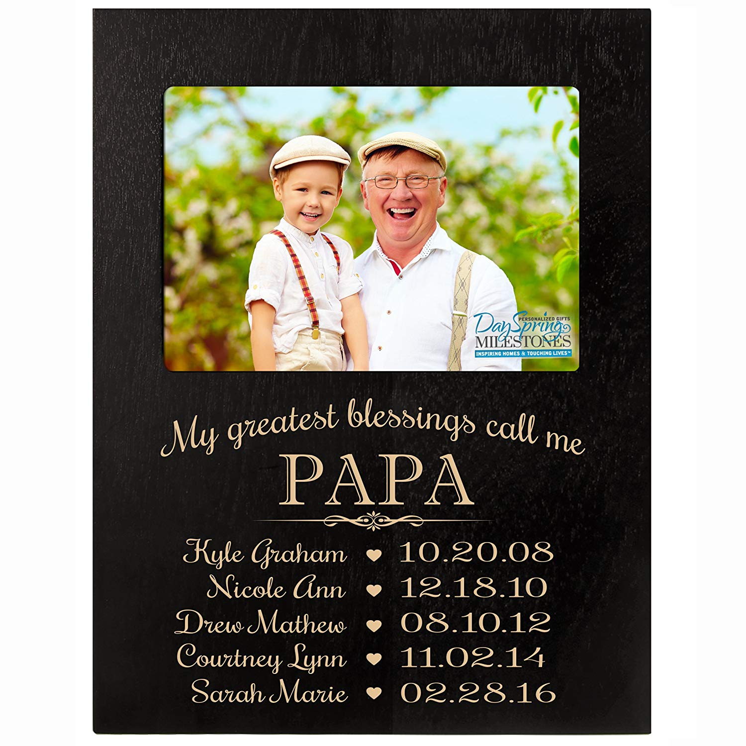 Personalized Gift for Papa Picture Frame - Papa - LifeSong Milestones