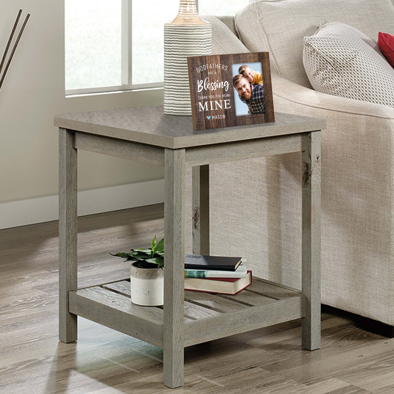 Personalized Godfather Wooden Picture Frame - LifeSong Milestones