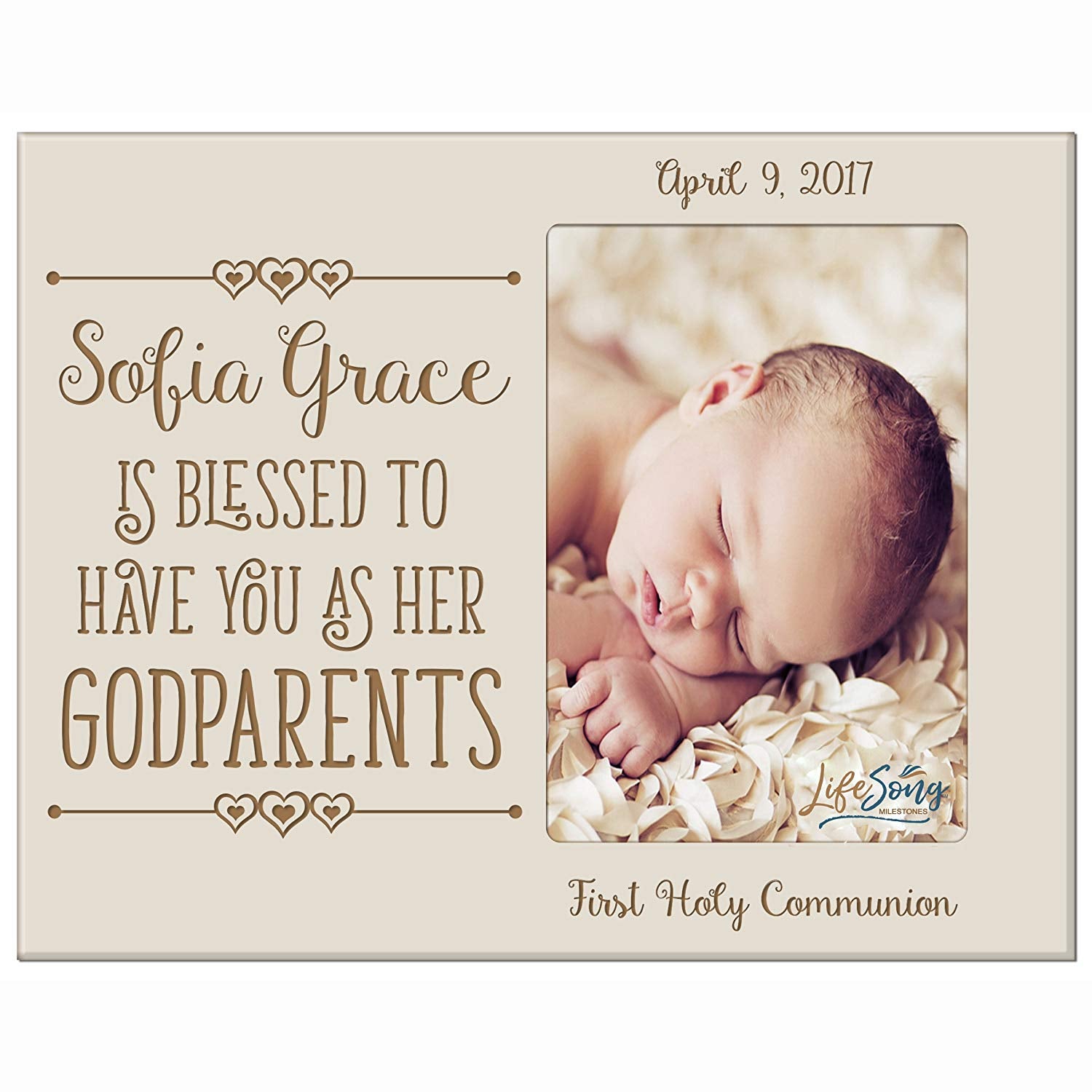 Personalized Godparents Gift Photo Frame - Blessed To Have You - LifeSong Milestones