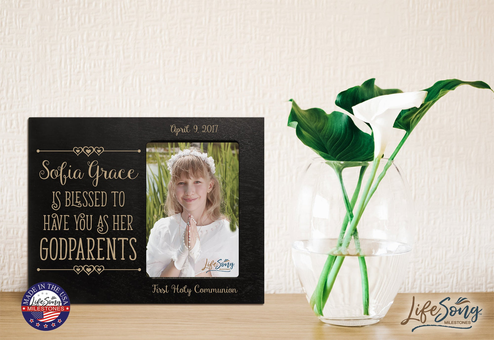 Personalized Godparents Gift Photo Frame - Blessed To Have You - LifeSong Milestones