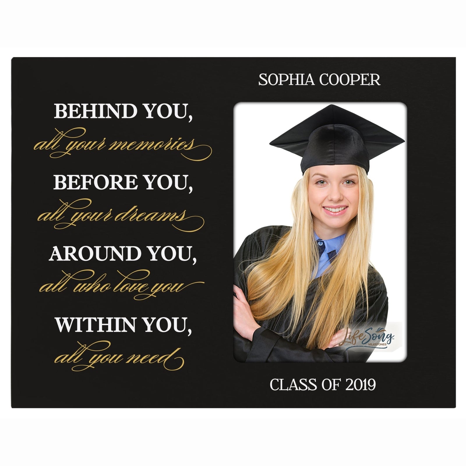 Personalized Graduation Photo Frame - Behind You - LifeSong Milestones