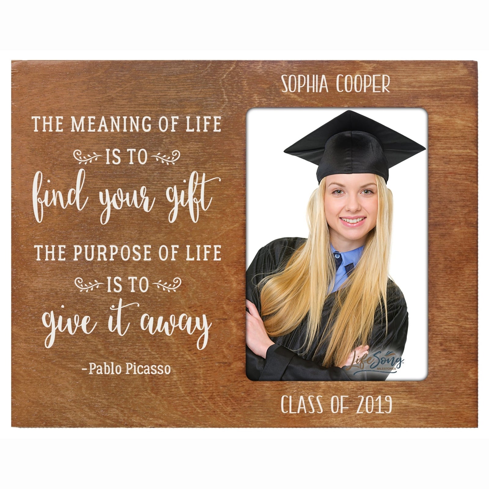 Personalized Graduation Photo Frame Gift - Spirit Lead - LifeSong Milestones